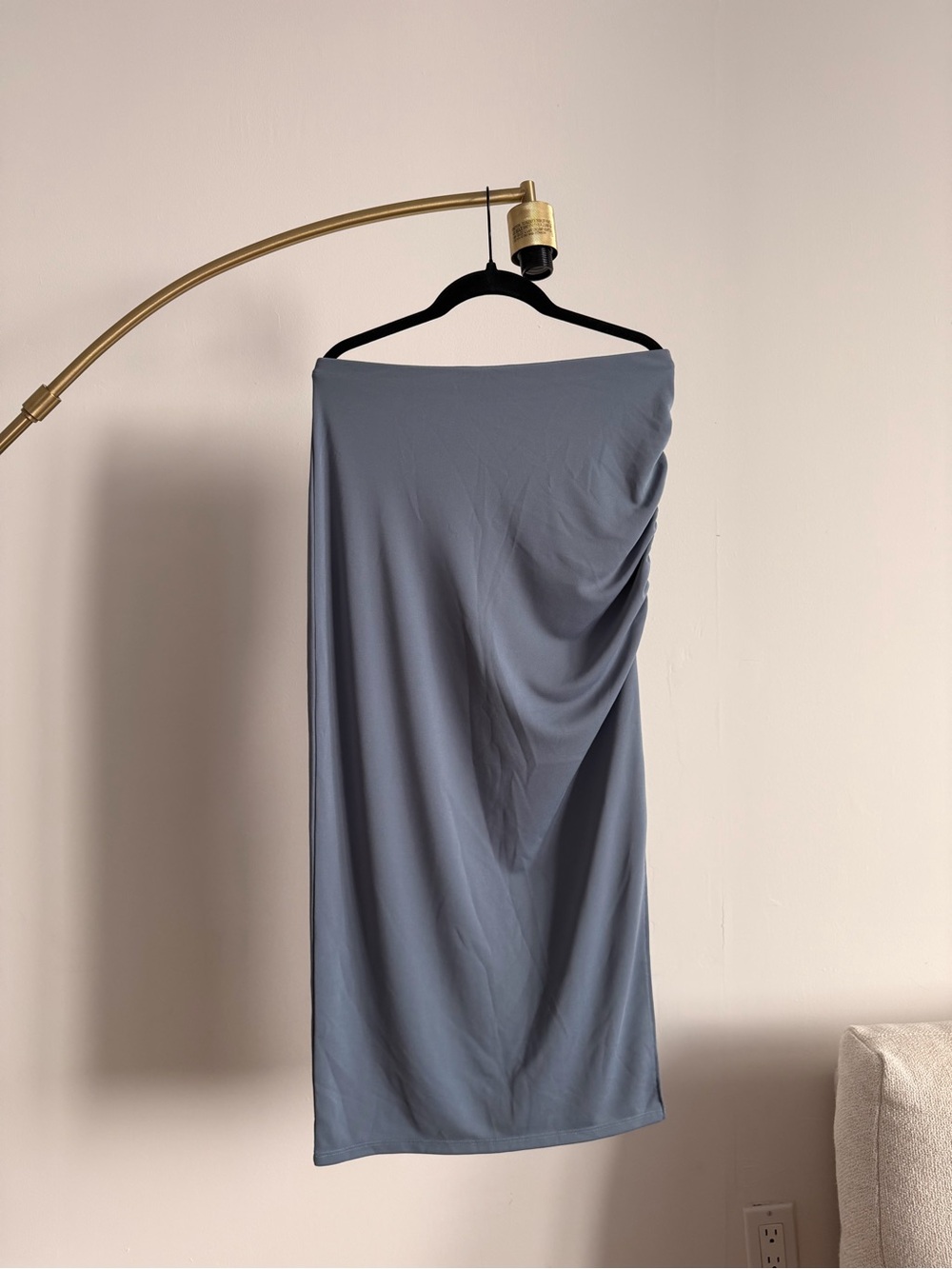NWOT Calvin Klein Ruched Maxi Skirt